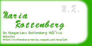 maria rottenberg business card